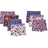 Spider-Man boys Exclusive 7-pk Athletic Boxer Briefs With Multiple Print Options Sizes 4, 6, 8, 10,12