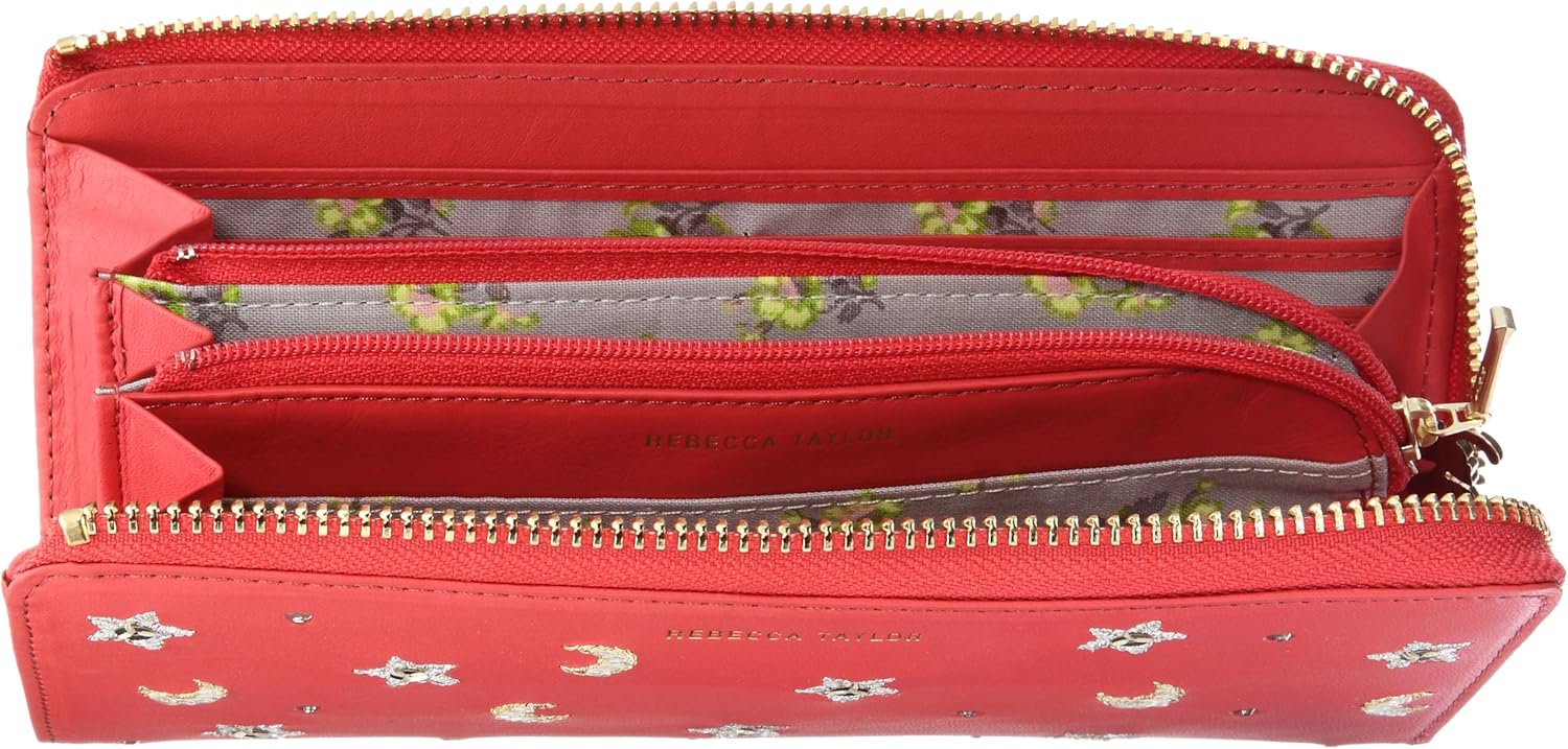 Amazon レベッカテイラー ファスナー アカ 財布