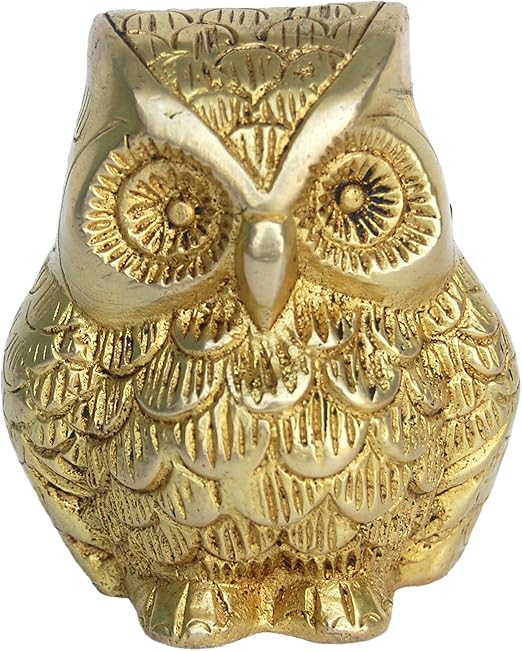 Owl Decoration Home Decor Cast Iron Statue Paperweight Figurine