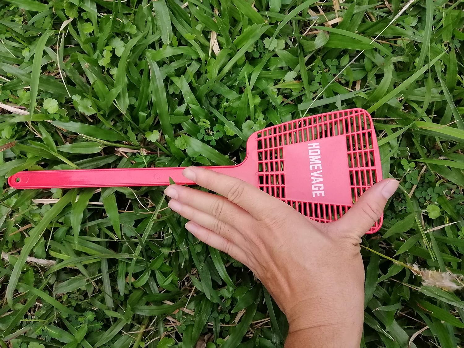 HOMEVAGE Fly Swatter Heavy Duty, Strong Flexible Manual Swat Set, Long Handle, Weight Up to 1.1 OZs/One - PE Material, Durable - Best Insects, Bugs, Spiders, Fly Killer for Outdoor and Indoor, 5 Pack: Garden & Outdoor