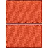 stidsds 2 Pack Solid Orange Flag Patch Plain Orange Color Flags Embroidered Patches Blank DIY Flags Military Tactical Patch for Clothes Hat Backpacks Pride Decorations