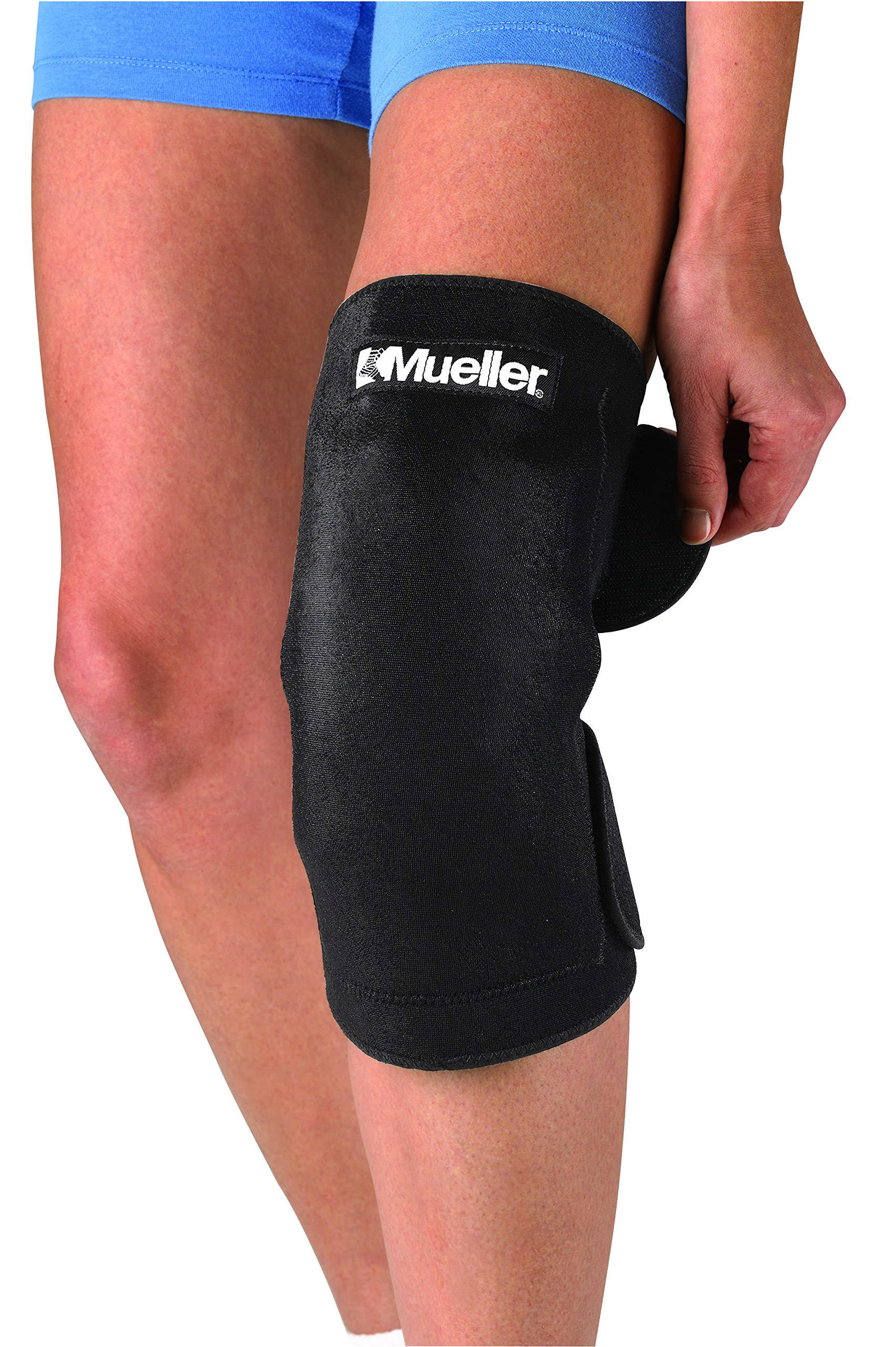 MUELLER Sports Medicine Reusable Cold/Hot Therapy Wrap, Ice Pack, Cold & Hot Packs for Injuries and Pain Relief, Black, Large