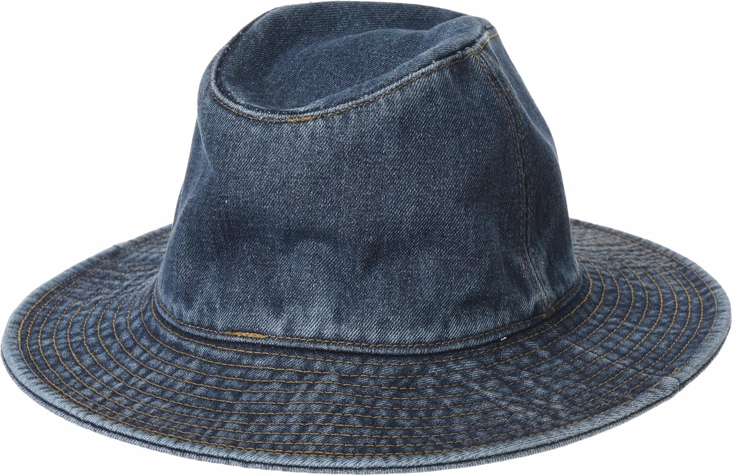 denim fedora hat