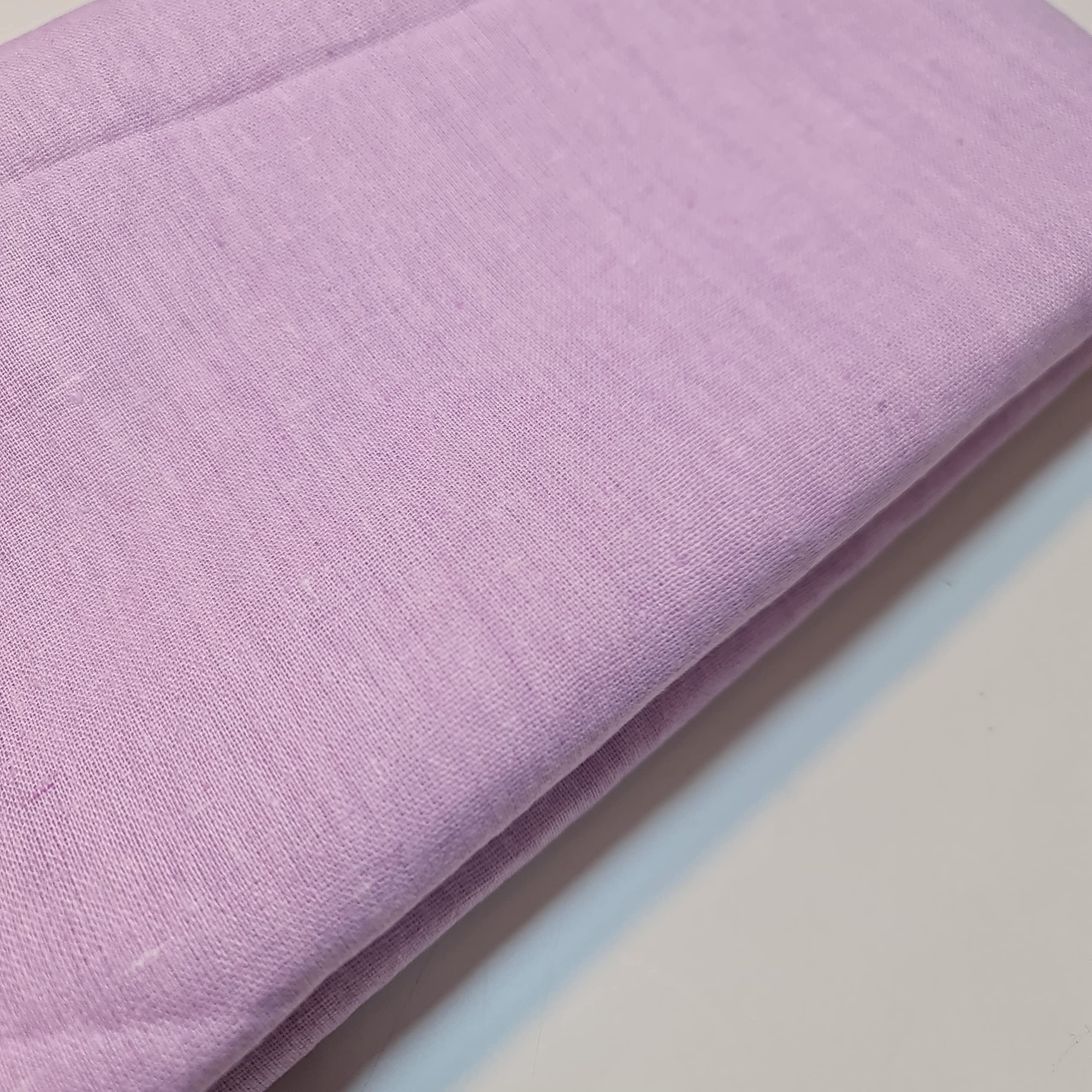 Cotton Calico Canvas Natural *New* 25 Color Craft Patchwork Fabric Material 58" (Lilac, 1 Meter)