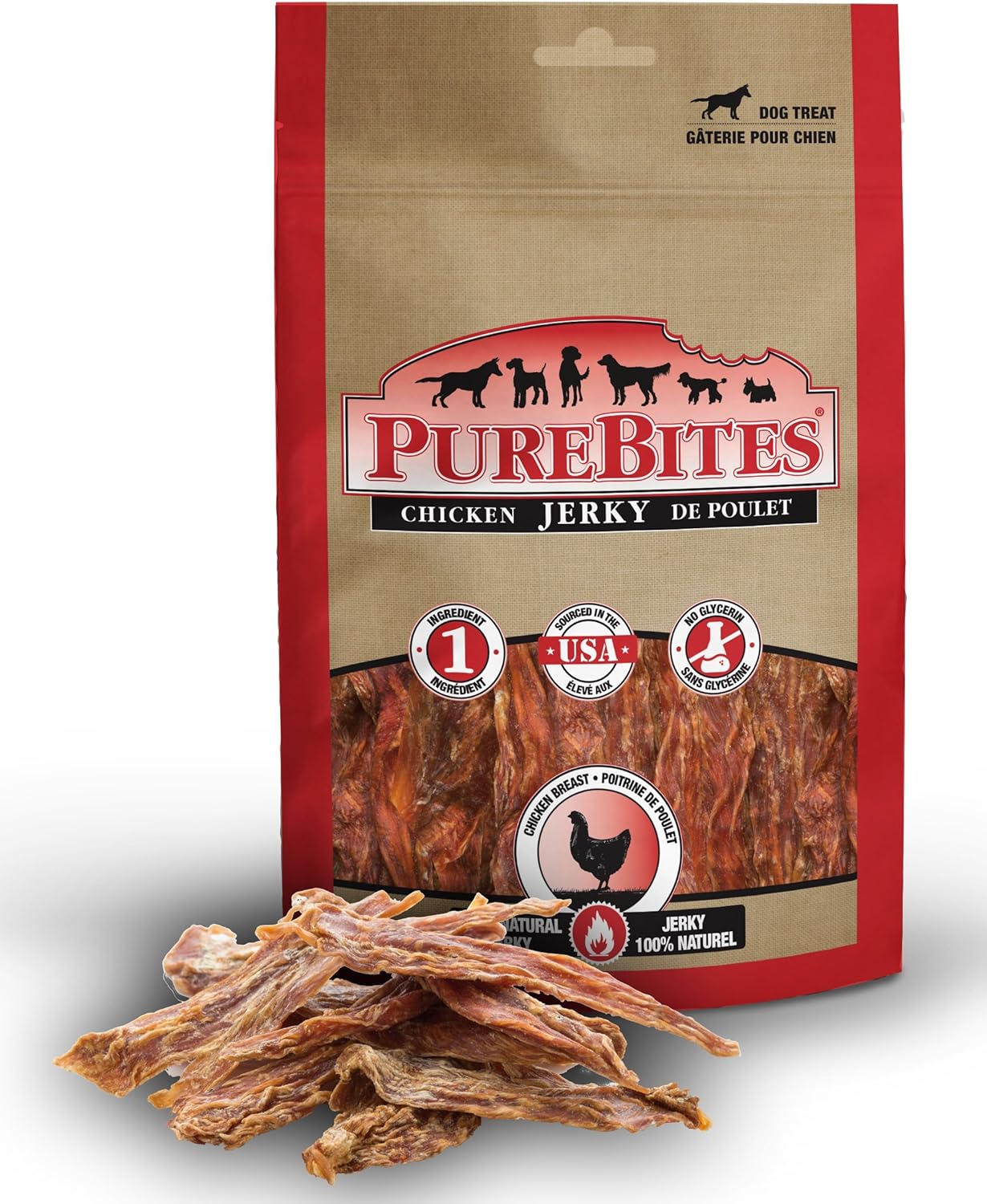 PureBites Chicken Jerky Treats for Dogs