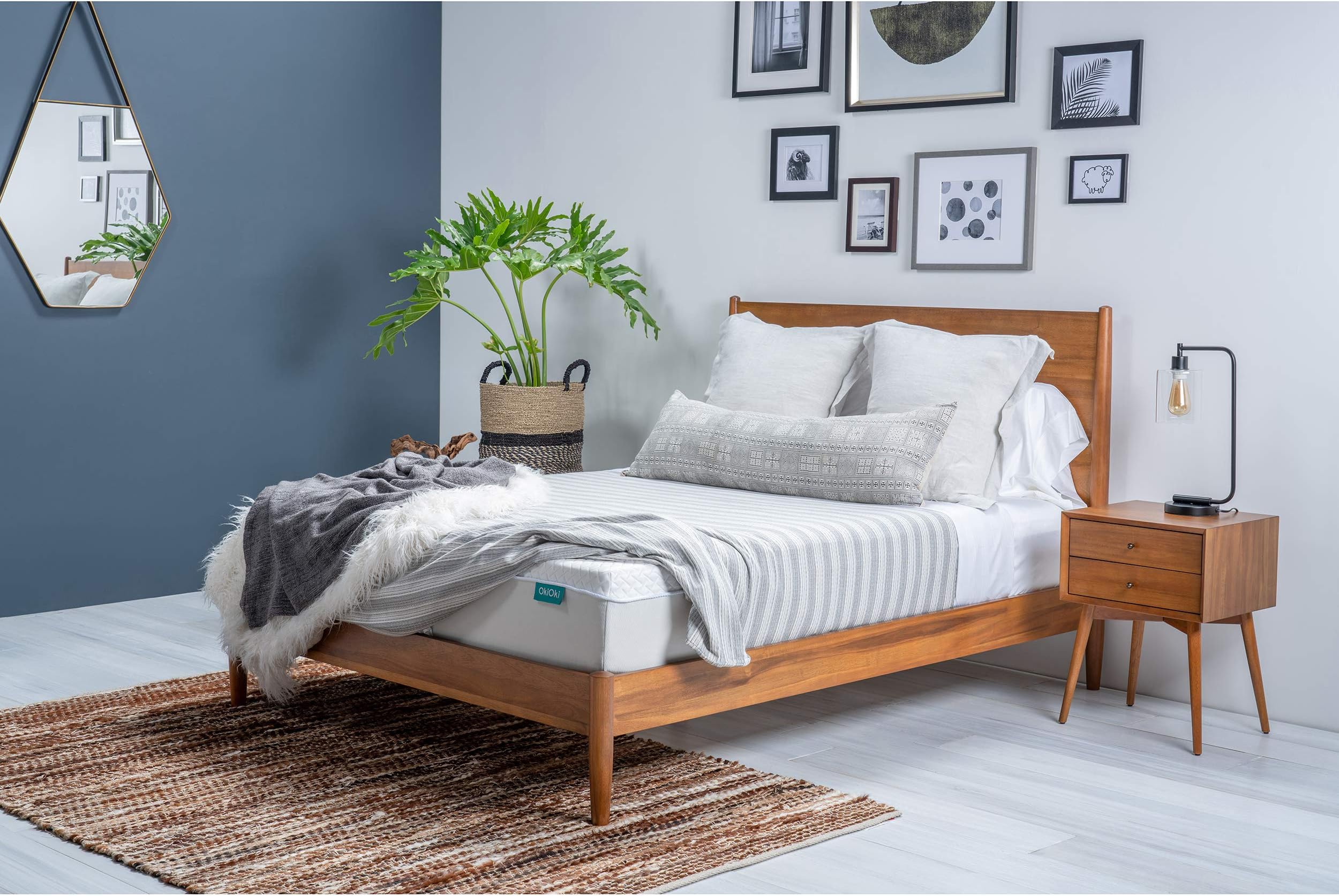 OkiOki 11 Inch OkiEasy Hybrid Pocket-Coil and Foam Queen Mattress in a Box, Medium Soft