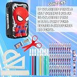 Marvel Spiderman Pencil Case with Supplies Include Kids Gift Large view 6