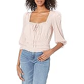 Sugar Lips Women's Keep It Up Smocked Babydoll Crop Top