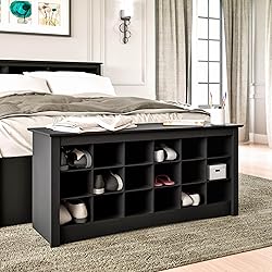 Prepac Shoe Storage Cubbie Bench, 24" x 48" x