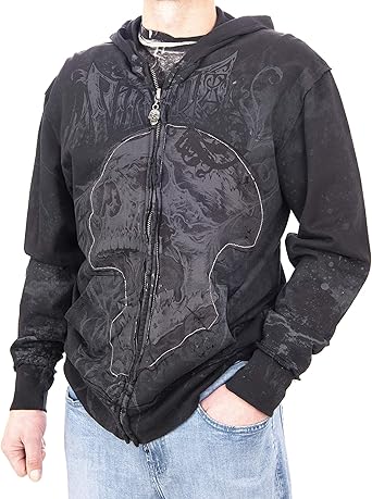 black hoodie silver zipper