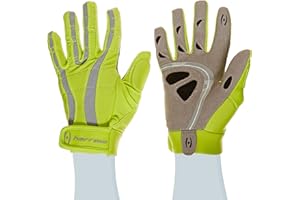 Harrow Rampart Women's Lacrosse Glove, Medium, Lime Punch/Steel