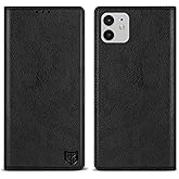 ZZXX for iPhone 12/12 Pro Wallet Case with [RFID Blocking] Card Slot Stand Strong Magnetic Leather Flip Fold Protective Phone Case for iPhone 12/12 Pro Case Wallet(Black-6.1 inch)