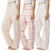 Ultra Performance Womens Pajama PJ Pants 3 Pack Lounge Bottoms Pajamas for Women (Avail in Plus Sizes)