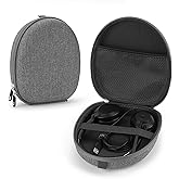 Linkidea Headphones Carrying Case Compatible with VXI BlueParrott B550-XT (204165-C), B450-XT, B350-XT, B250-XTS, Replacement Hard Shell Travel Bag with Cable, Charger Storage (Grey)