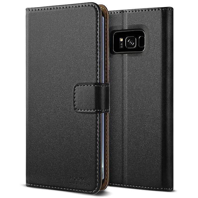 HOOMIL Galaxy S8 Hülle, Handyhülle Samsung Galaxy S8 Tasche Leder Flip Case Brieftasche Handy Schutzhülle für Samsung S8 Cove
