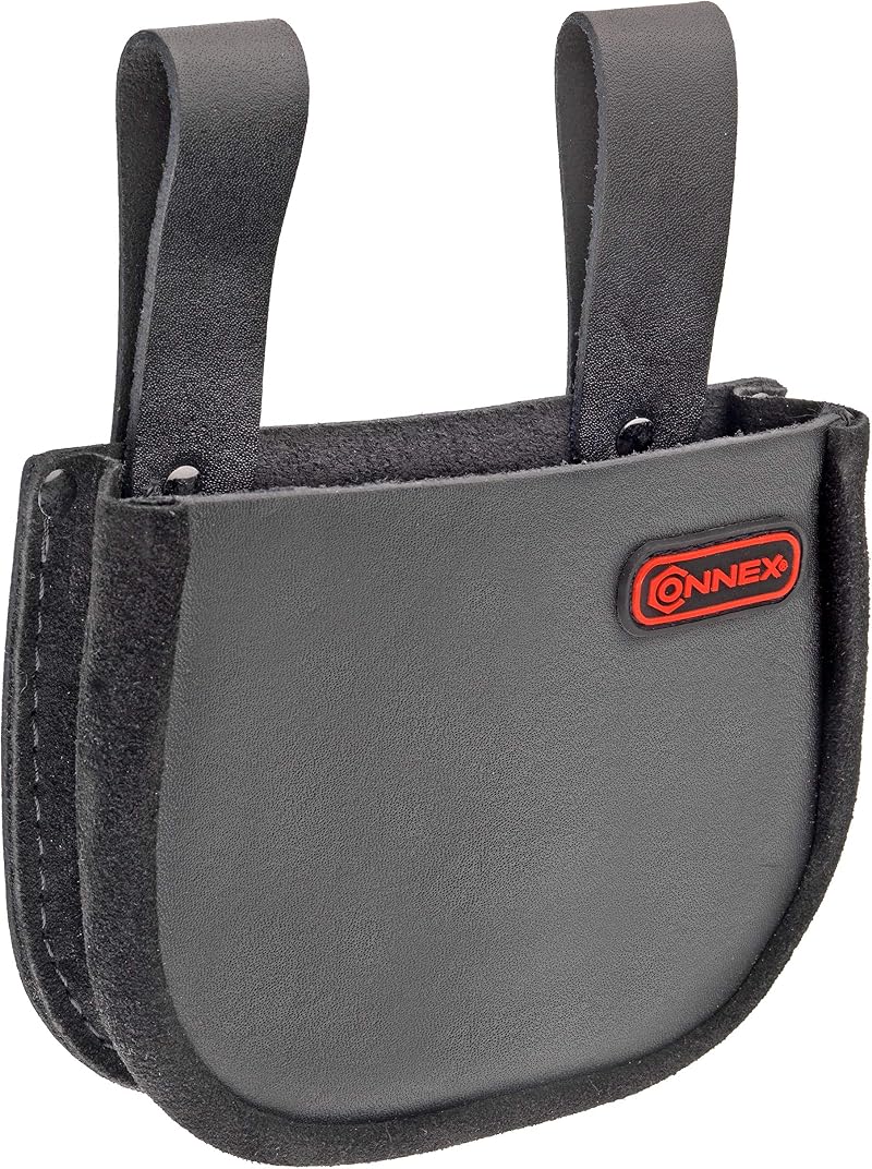 Connex COX610810 Grey Leather Nail Pouch with 1 Partition Tool Bag