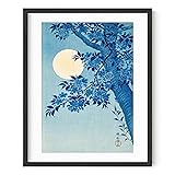 HAUS AND HUES Blue Posters - Japandi Blue Flower
