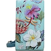 Anuschka Women’s Hand Painted Genuine Leather RFID Blocking Smartphone Crossbody