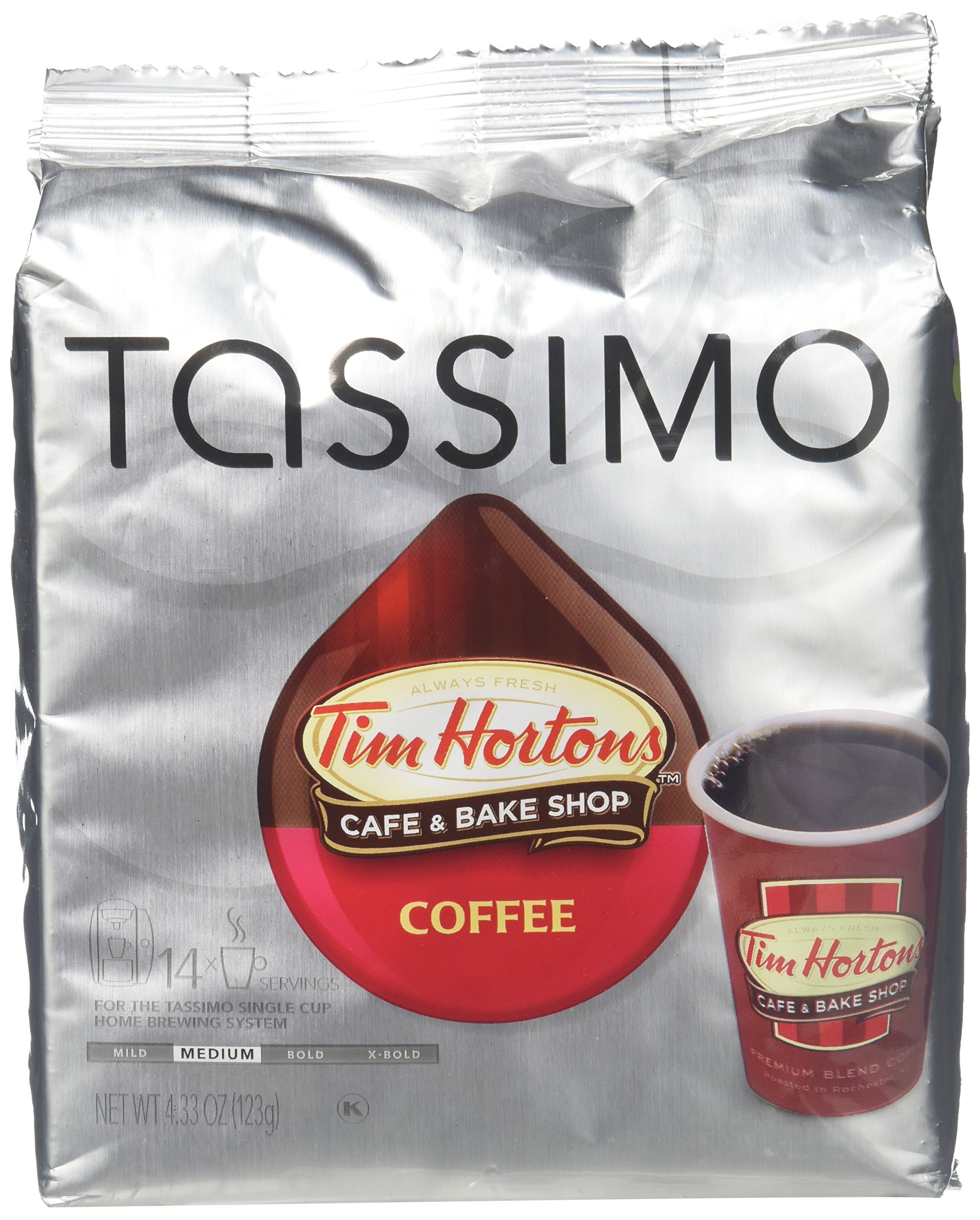Tassimo Tim Hortons Decaffeinated Coffee T Discs Bag, 4.33 Ounce by