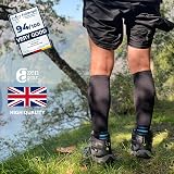 aZengear Compression Socks 20-30 mmHg Knee-High Seamless Toe Black Navy S-M view 5