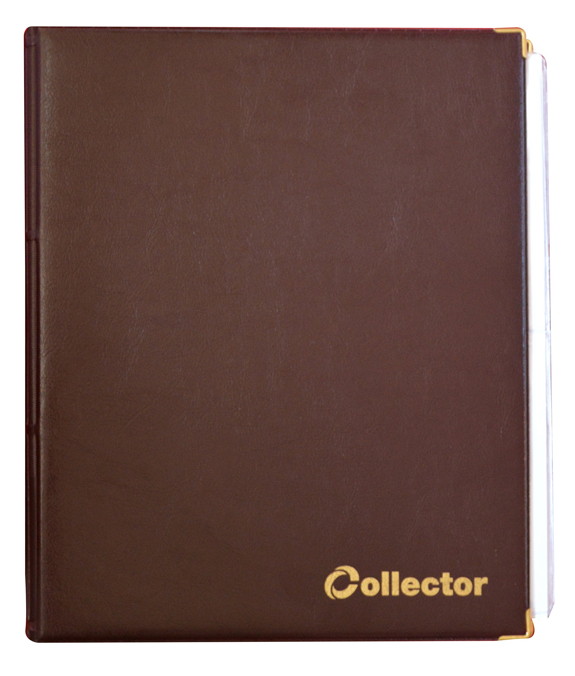 Collector Banknotes Album Folder Book Notes Banknote with 15 Pages and 15 Dividers - Very Big Capacity - BROWN