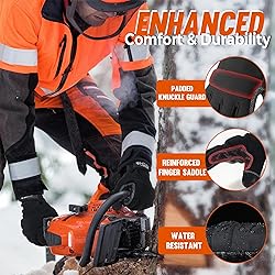 HANDLANDY Winter Work Gloves with Grip for Men