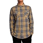 RVCA Mens Standard Fit Long Sleeve Button Up Flannel Shirt