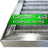 16x20x1 | Trophy Air | Merv 8 | Washable Furnace Filter | Lifetime HVAC & Furnace Air Filter | Washable Electrostatic | High 