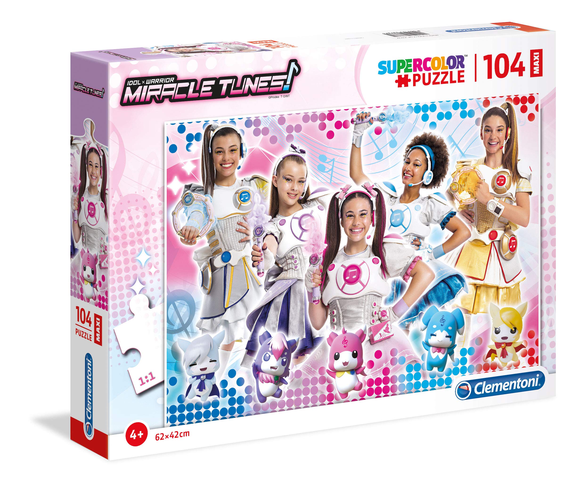 Clementoni - 23737 - Supercolor Puzzle - Miracle Tunes - 104 Maxi Pieces