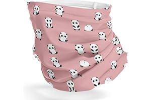 sanacci Neck Gaiter (Panda Bear Pattern) Cooling Breathable Face Mask UV Protection Scarf Hiking Bandana for Men, Women, kids