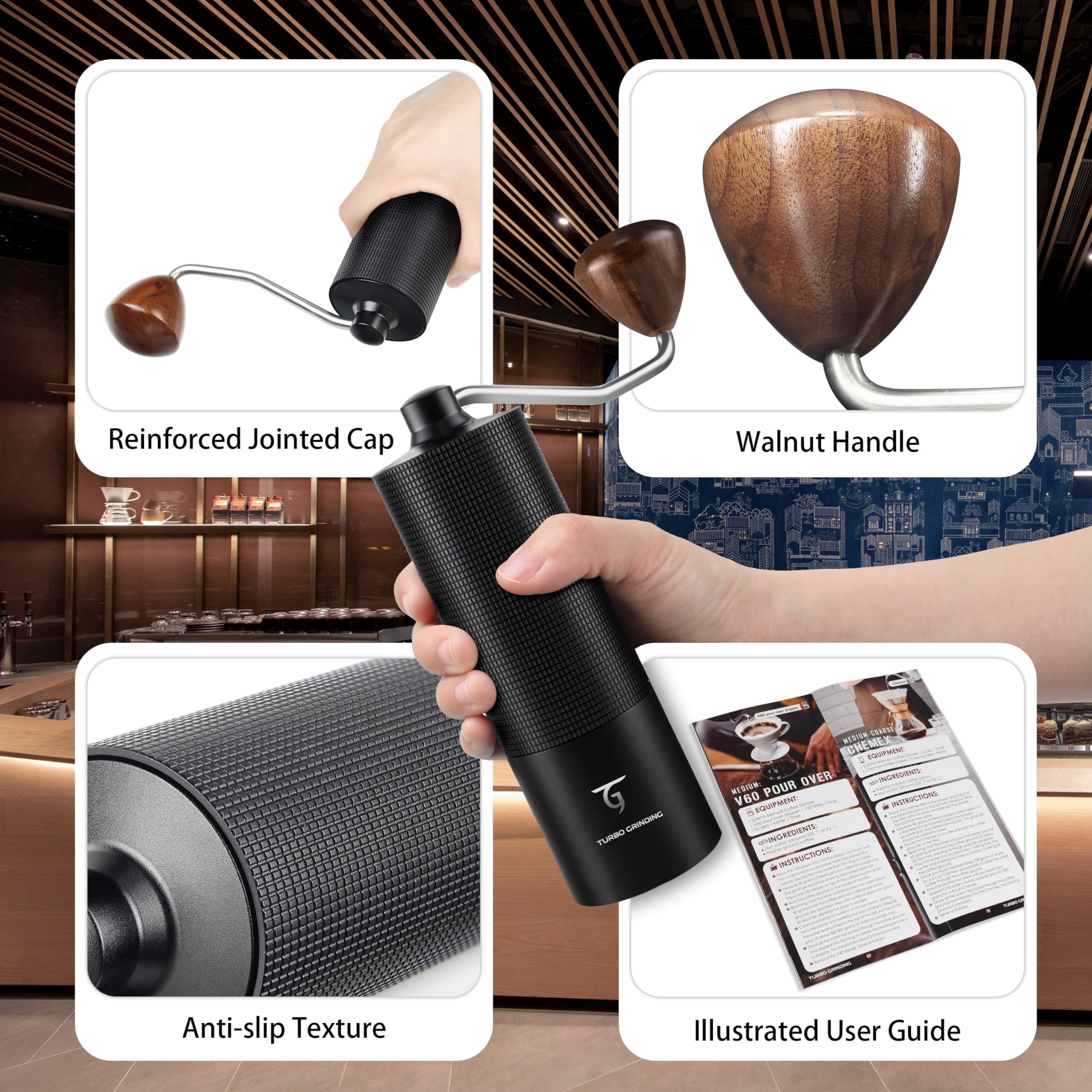 Manual Coffee Grinder Vevok Chef Anual Coffee Grinder Stainless