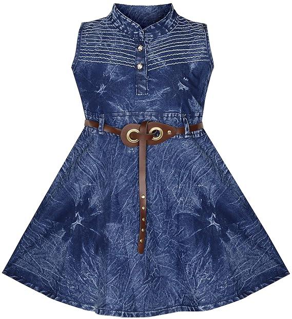 denim frock for girl