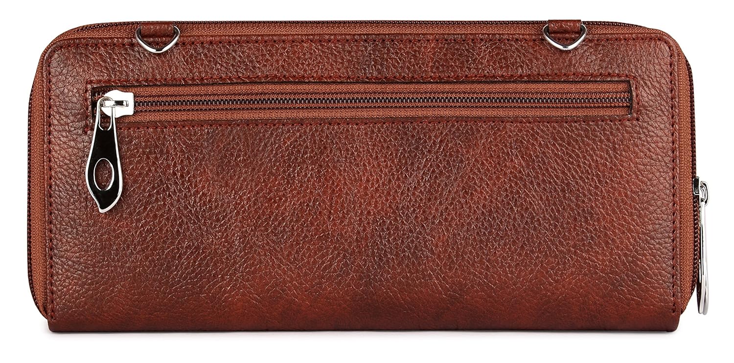 the clownfish women's clutch (tcflwlfl-abtn2,brown)