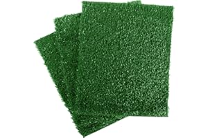 Pee Pads for Dogs - Set of Three 30x20-Inch Reusable Puppy Pads, Washable Replacement Turf Grass Mats for Potty Training - Dog House Supplies and Puppy Essentials for Medium Pets by PETMAKER