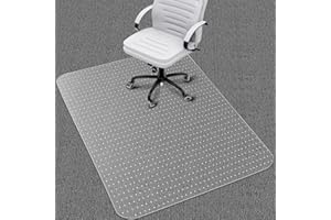 PHOUZIN Office Chair Mat for Carpet: 48"x36" Clear Desk Chair Mat for Carpet Floor, Computer Mat for Low Carpeted Floors,Thick and Sturdy Protector, Rug Pad for Rolling Chairs Office Work Gaming
