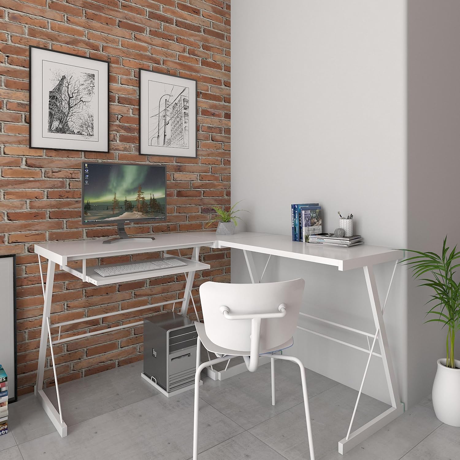 Best corner desk in white