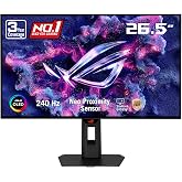 ASUS ROG XG27AQDMGR 27 Inch 1440p 240Hz Glossy OLED HDR Gaming Monitor | 0.03ms, OLED Care Pro, TrueBlack Glossy, Neo Proximity Sensor, ELMB Sync, DisplayHDR 400, DCI-P3 99%, for PS5 and Xbox