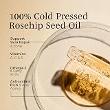 Cold Pressed Rosehip Oil Face & Body 100ml - Scars Acne Moisturizer view 4