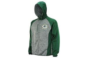 G-III SPORTS Mens NFL Heathered Grey Solid Fleece Full Zip Hooded Jacket