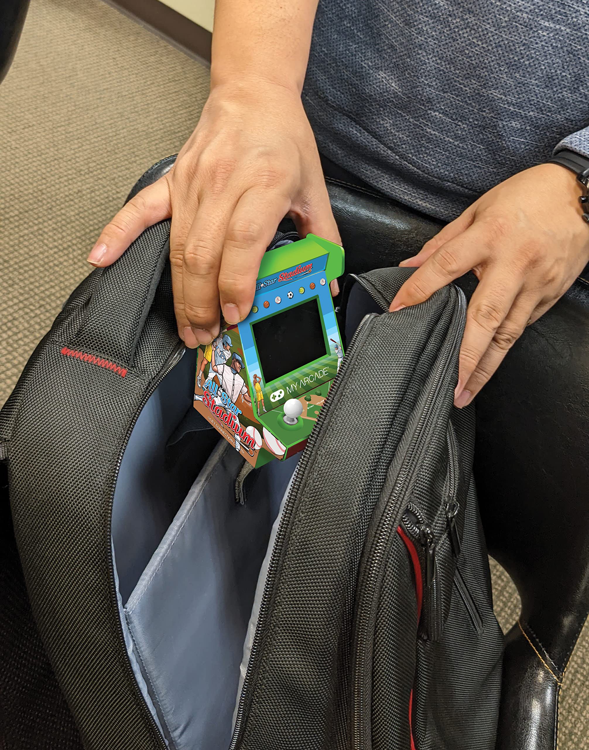 My Arcade All Star Stadium Pico Player- Fully Playable Portable Tiny Arcade Machine with 107 Retro Games, Toys for Kids, 2