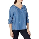 NYDJ Women's Linen Peasant Blouse at 