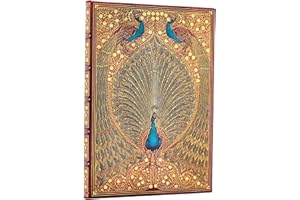 Hafiz's Peacocks Midi Lined Hardcover Journal, 144pg, 120GSM by Paperblanks (Sangorski & Sutcliffe)