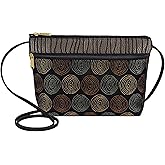 Danny K. Women's Tapestry Zipper Purse Crossbody Handbag, Adjustable Cord, Handmade in USA