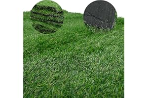 TYFYB 6FT X 8FT(48 Square FT) Artificial Realistic Grass & Thick Fake Mat for Outdoor Garden Landscape Backyard Patio Balcony, Pet Pad Synthetic Grass Rug Turf Fake Grass Mats,1.37''/ 35mm Pile Height
