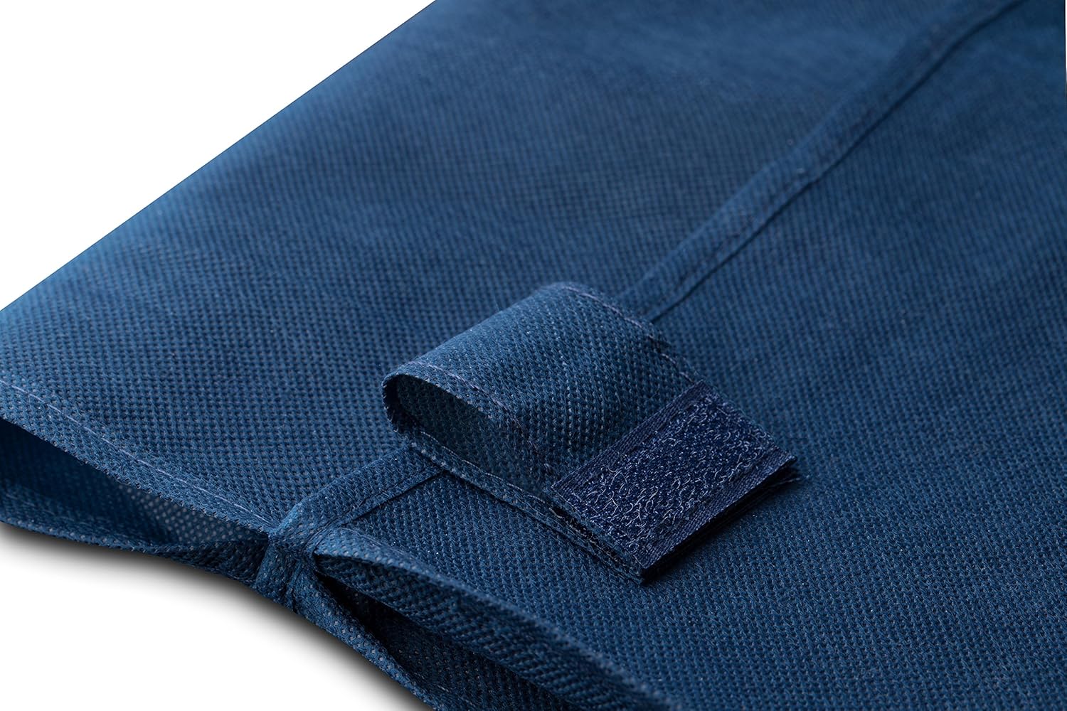 Shopping Cart Liner - 18" X 15" X 24" - Square Bottom Fits Snugly Into a Standard Shopping Cart. Cover and Adjustable Straps for Easy and Secure Attachment. Made from Waterproof Material, Navy Blue: Kitchen & Dining