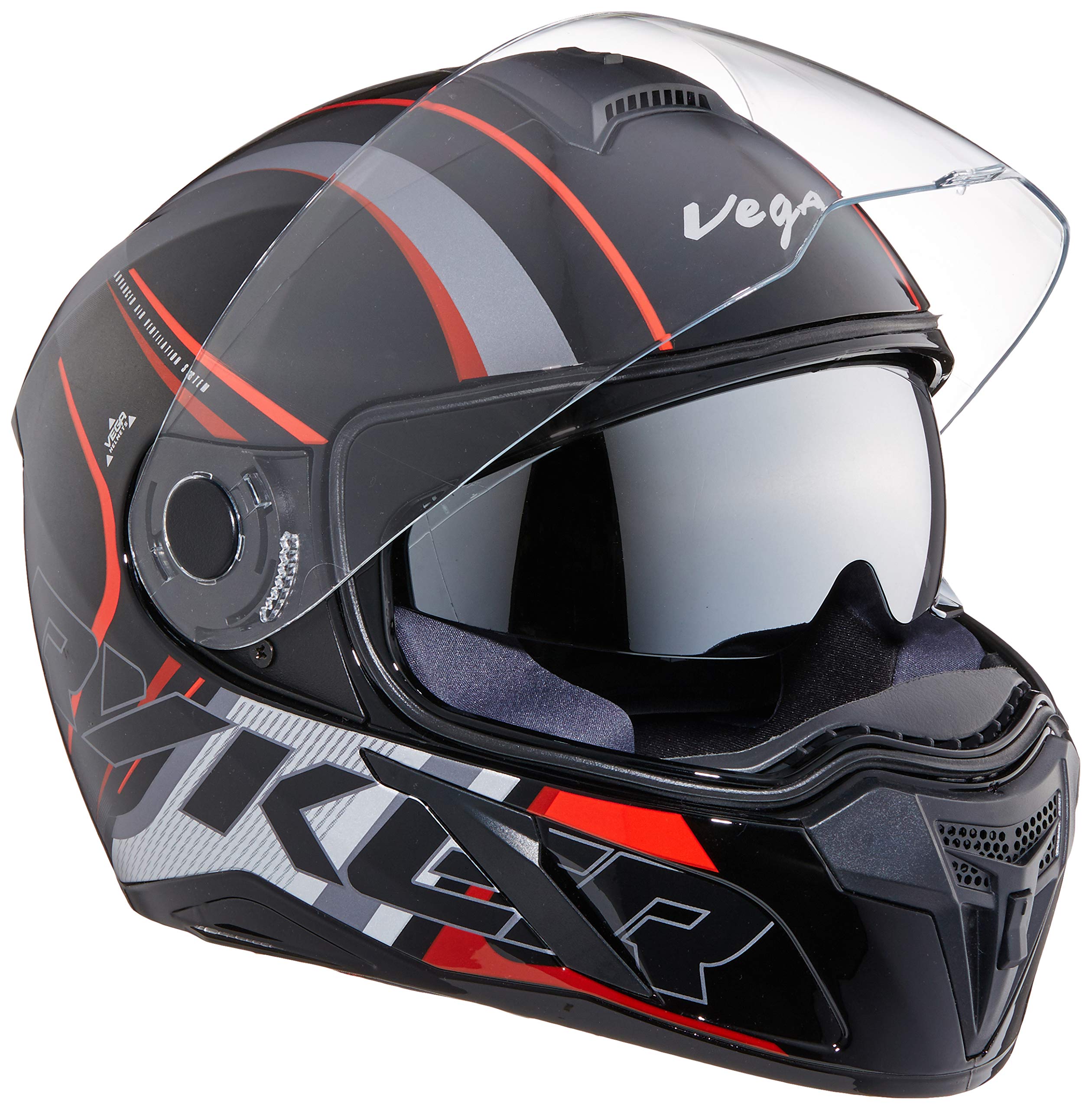 Vega Ryker D/V Track Black Red Helmet, M Buy Online in United Arab Emirates at desertcart.ae