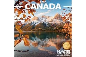 Wall Calendar 2025-2026 Planner Calendar - CANADA Hangable Monthly Wall Calendar with Large Blocks for Organizing & Planning,