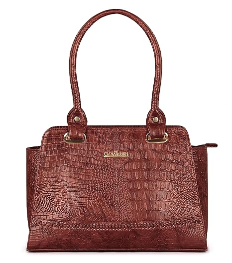 The Clownfish Synthetic 35 cms Rust Messenger Bag (TCFWHBFL-GTRU3)