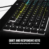 Corsair K55 RGB Pro Membrane Keyboard IP42 Dust Resistant UK Layout QWERTY view 6