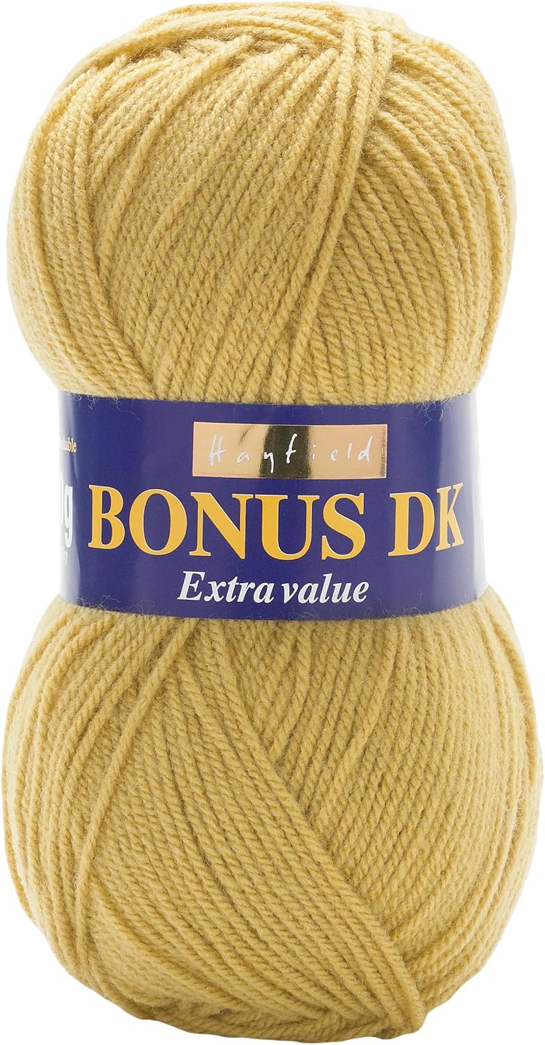 Hayfield Bonus DK Double Knitting, Fields of Gold (666), 100g by Sirdar, 19 x 9 x 9 cm
